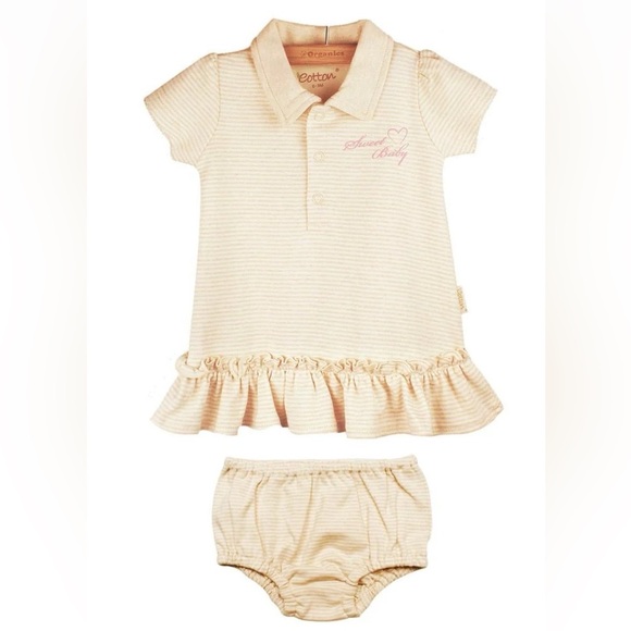 NWT Baby Girl 3 piece lot, organic cotton - Picture 2 of 14